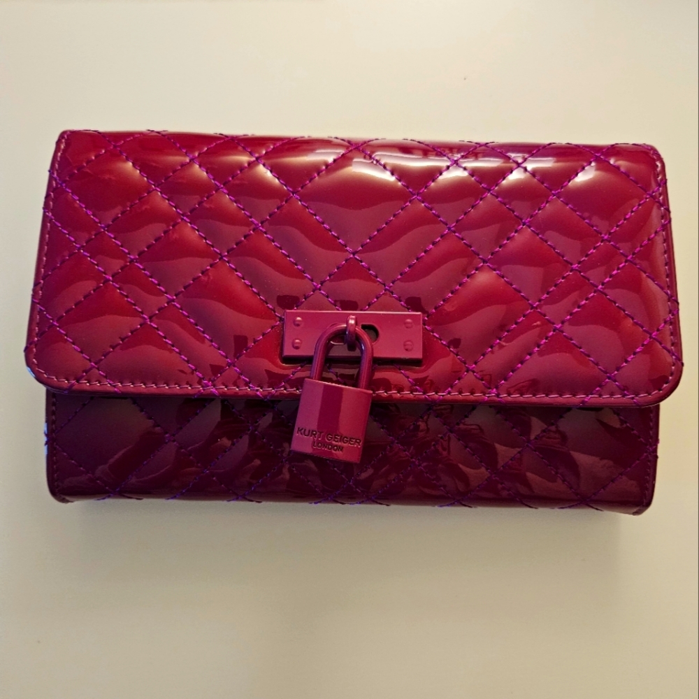Kurt Geiger London Purple Cross Over Purse